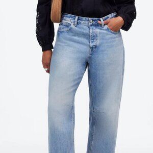 The Curvy Darted Barrel-Leg Jean